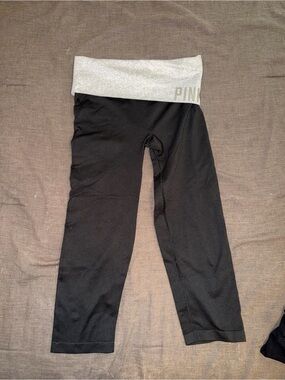 VS PINK Fold over yoga capris